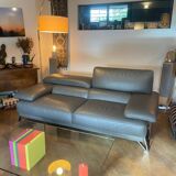 Roche Bobois 3-seater leather sofa