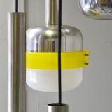 Suspended lamps in white and coloured plastic by Stilnovo, 1960s, set of 5.