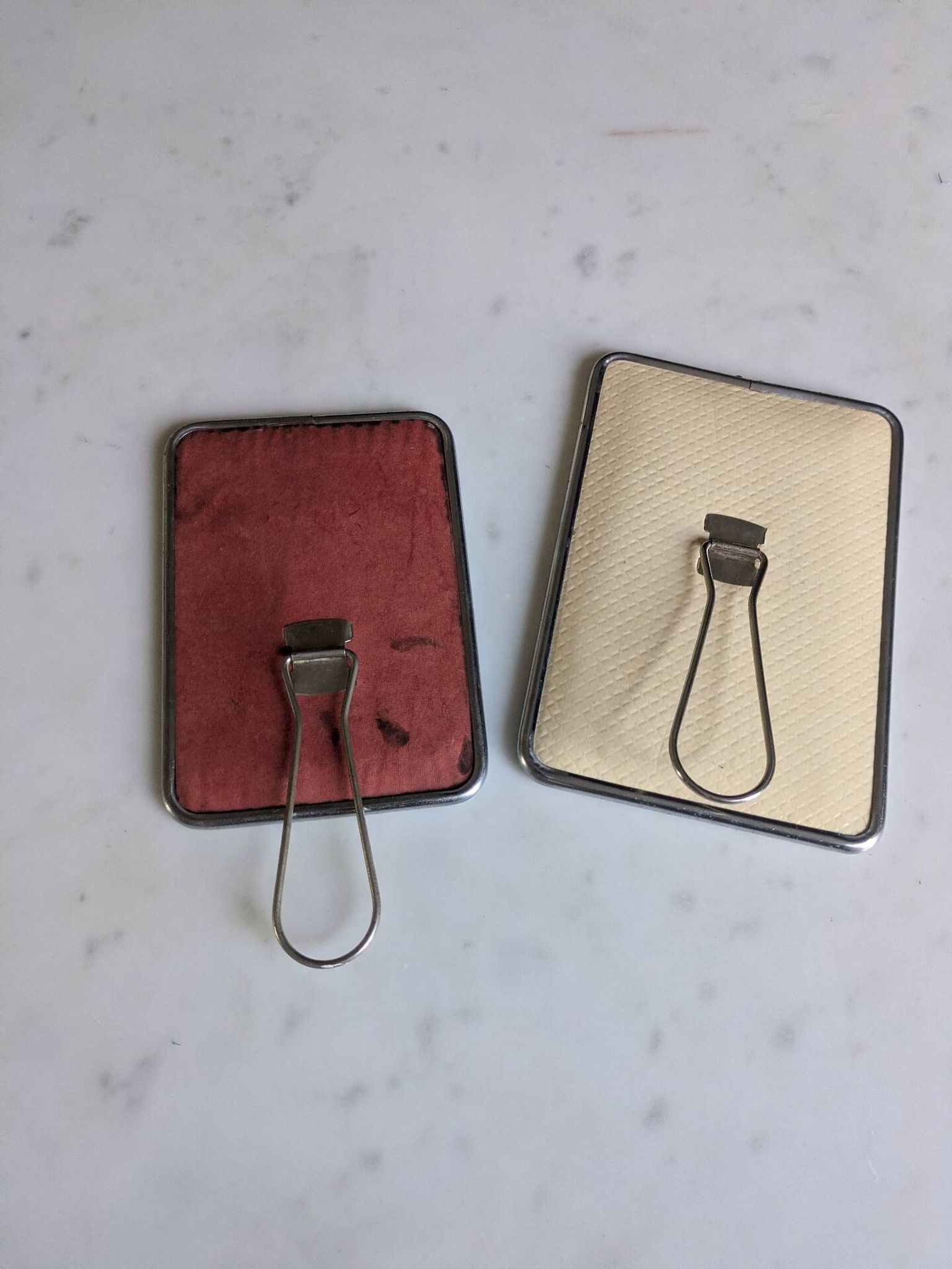 Vintage 50/60 barber mirror duo