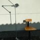 Floor lamp brushed jielde 3 arms of jeans louis domecq france 1960