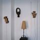 Dutch organic form ceramic wall sconce | 1960s