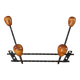 Porte manteaux double barre boules bois