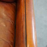 Armchair made of sheep leather