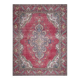 1970s Vintage Persian Handmade Wool Cotton Red Oversized Area Rug 282x360