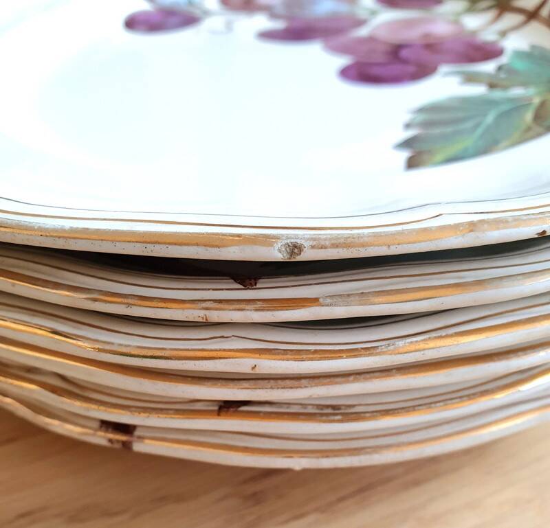 Longchamp Terre de fer dessert plates