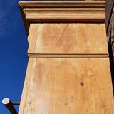 Pine bookcase (251 x 49 x height 288 cm)