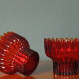 Bougeoirs en Verre "Crown" par Sigvard Bernadotte pour Lindshammar