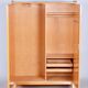 Mid-Century Modern Wardrobe in Ash from Tatra Pravenec, Czech, 1950s