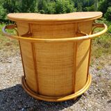 Vintage bamboo and rattan bar