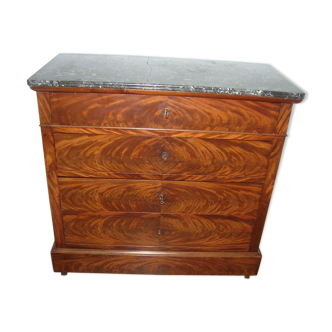 Commode en acajou plateau marbre