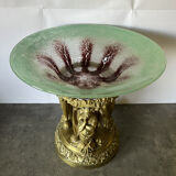 Centerpiece / Especially table with mythological characters in gilded bronze Empire era