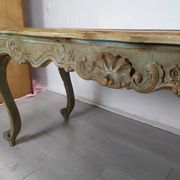 Louis XV style patinated console table