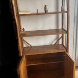 Vintage wicker rattan shelf