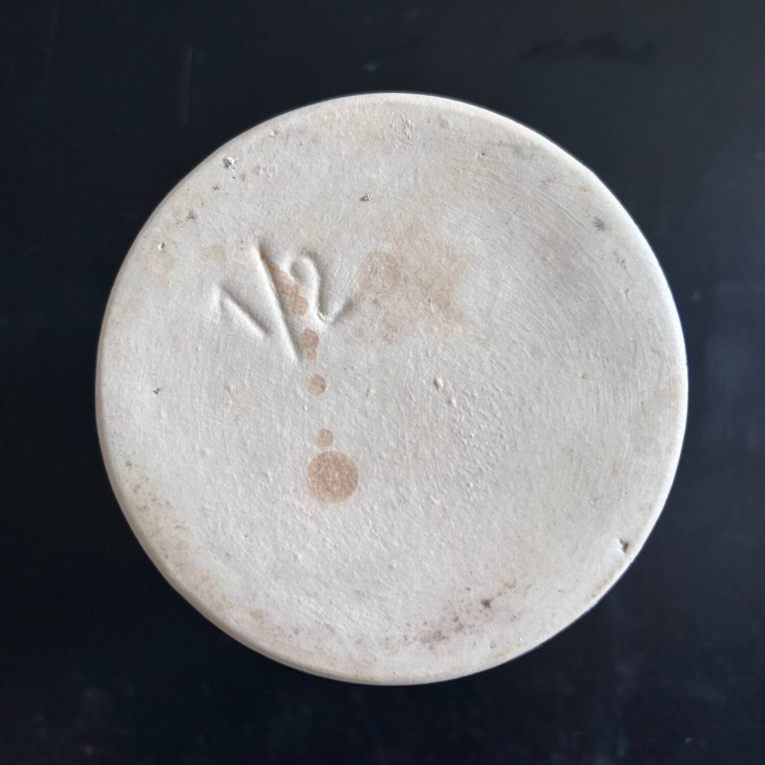 Flamed brown beige pitcher