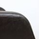 Chaise de bureau italienne vintage en cuir marron chocolat