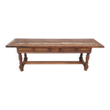 20th century walnut farmhouse table