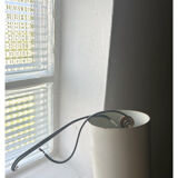 Vintage teak and opaline chandelier