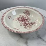 Large ironstone salad bowl Fontanges Sarreguemines