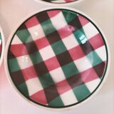 Set of 6 soup plates Faïencerie Nouvelle Givors from the 50s