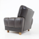 Fauteuil en cuir marron de Vyber République Tchèque 1970s