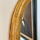 Miroir ovale doré 35 x 28 cm