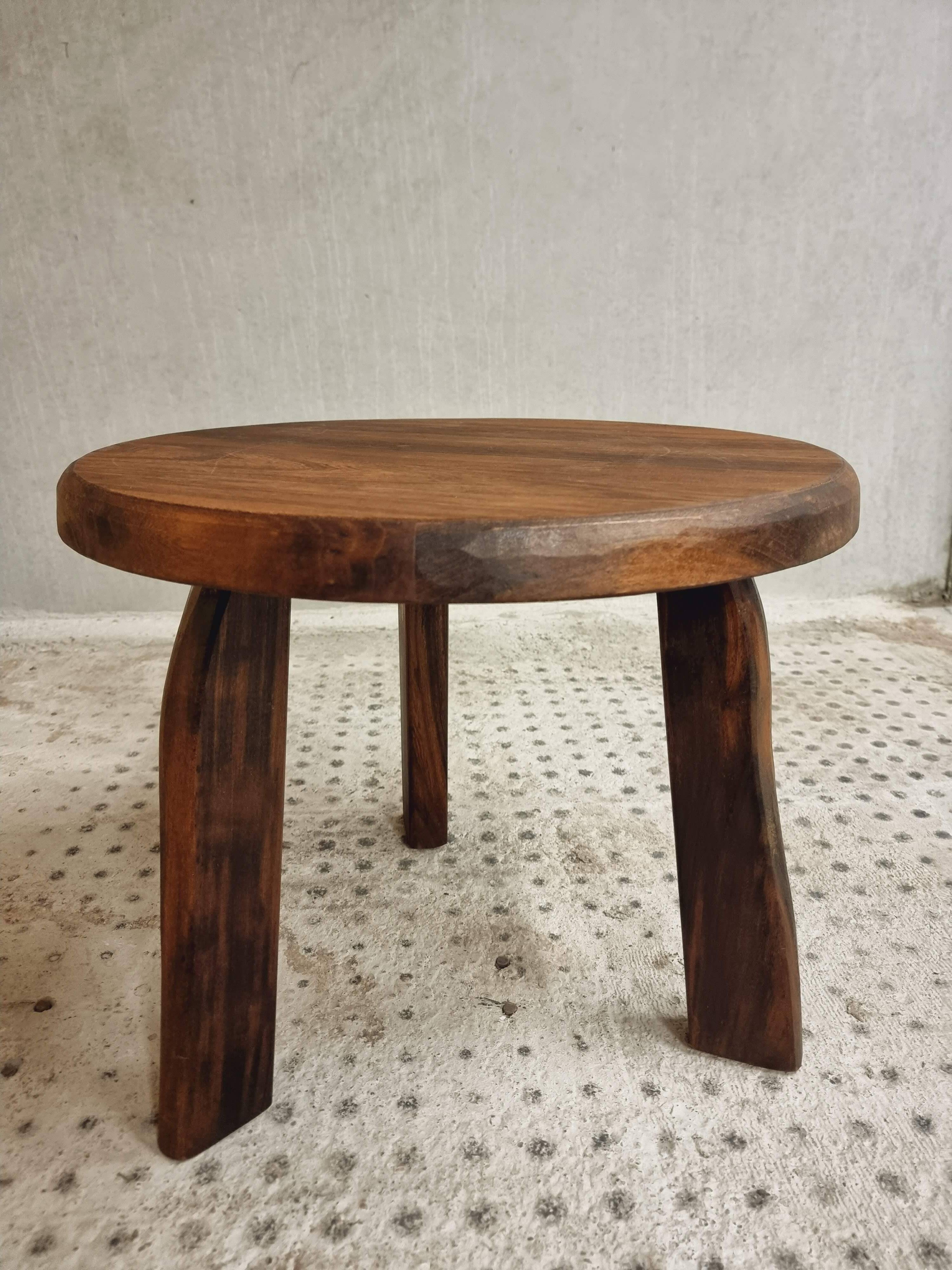 Vintage coffee table brutalist side table plant table 60 cm