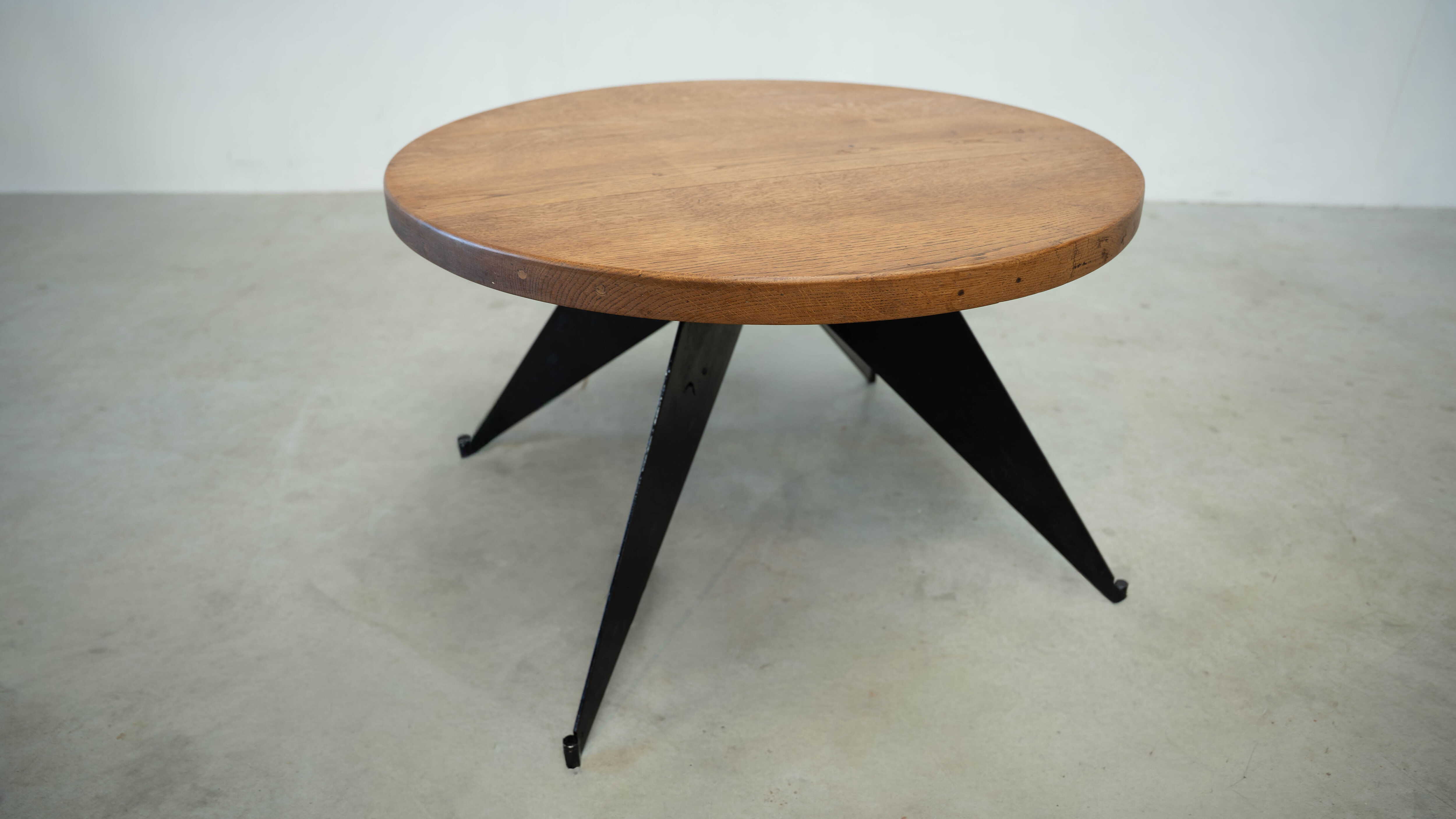 1950s French industrial coffee table
