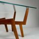 Mid-Century Modern Sculptural Wooden Coffee Table, Italy, 1950s