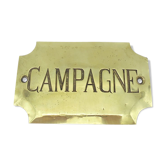 Plaque de porte en laiton