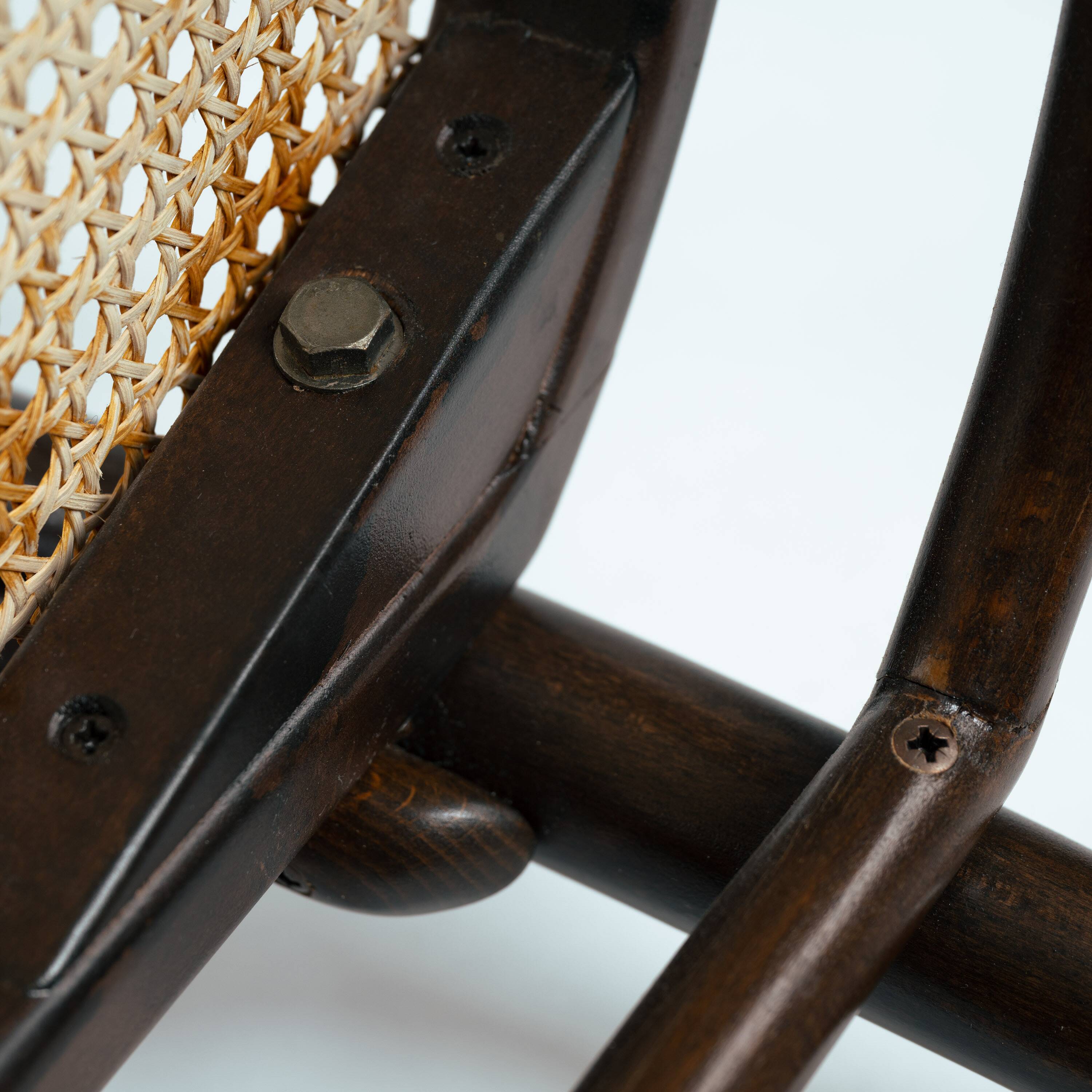 Thonet bench vienna straw Long John sofa, Vienna 1920s