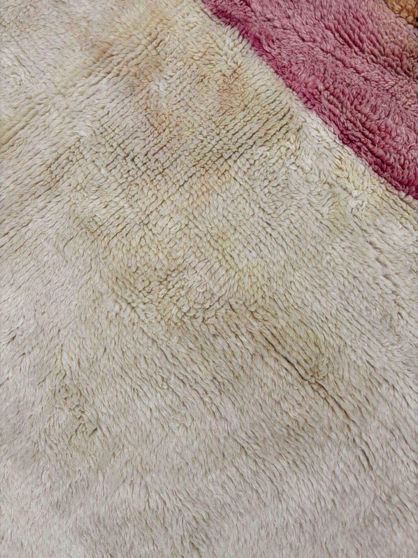 Moroccan Berber rug 210x250 cm – Hand-woven in shaded orange-pink wool