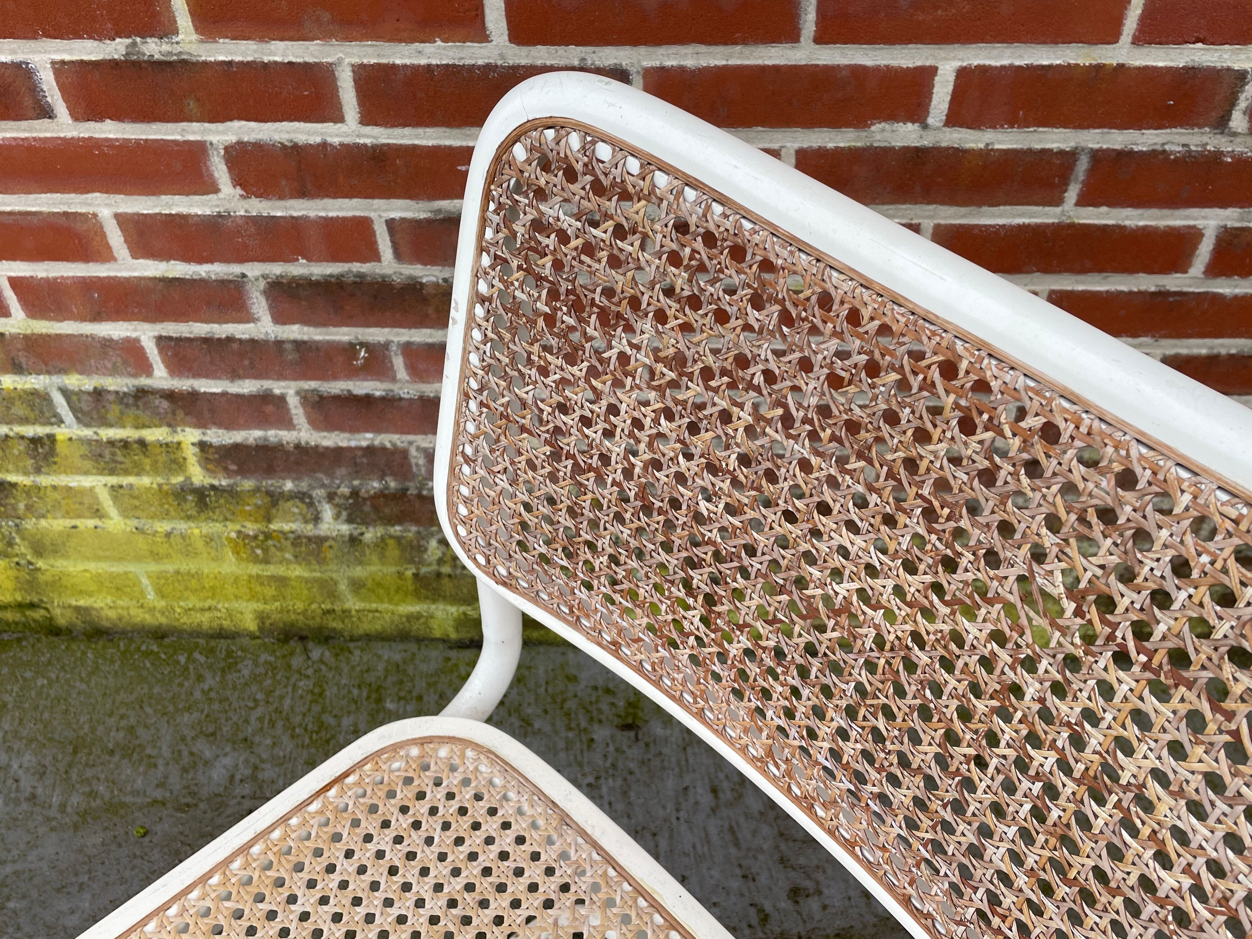 Set of 4 Cesca Model chairs by Marcel Breuer