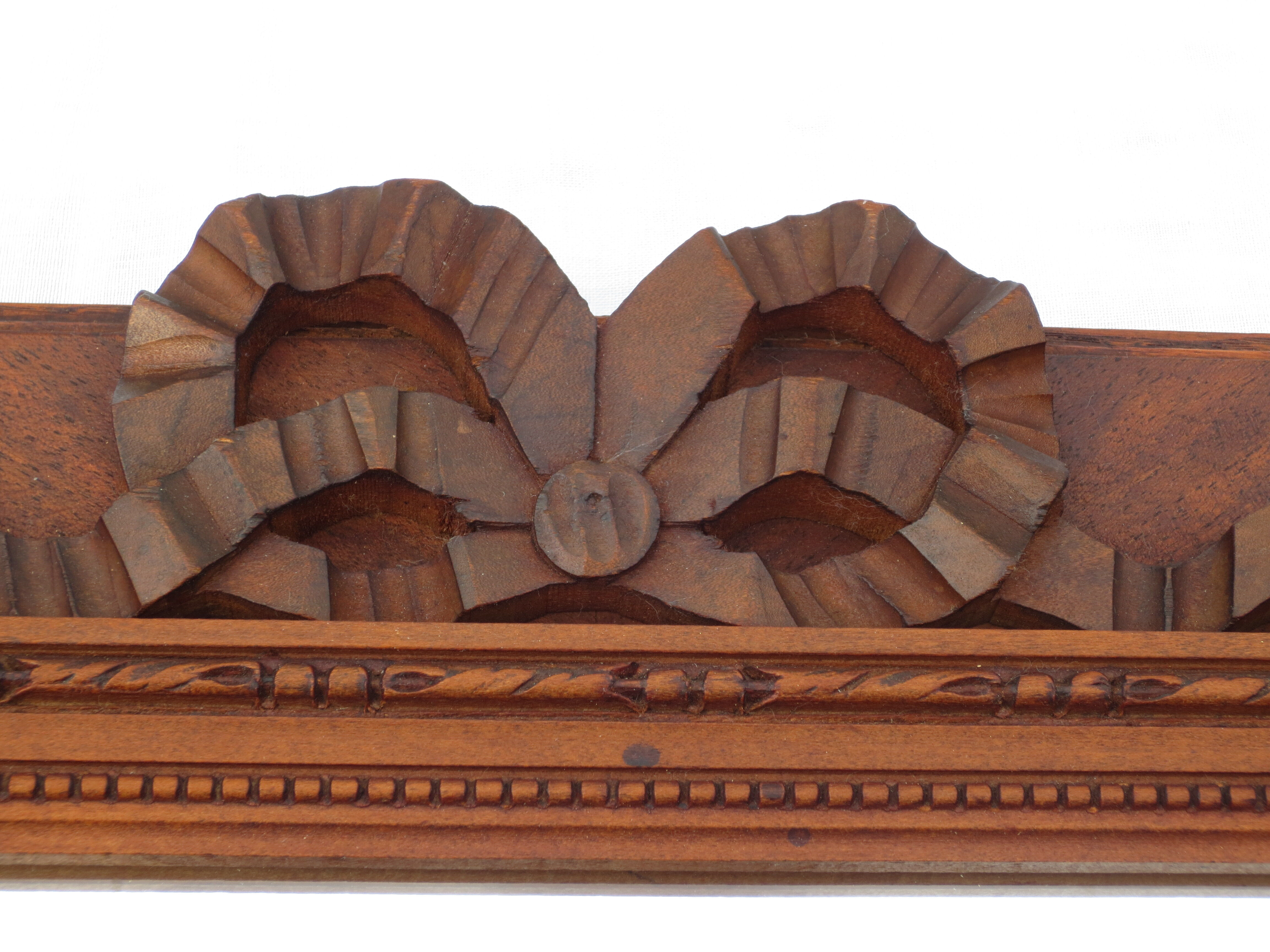 Rectangular antique mirror, wooden frame 37x55cm