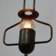 Lampe vintage en métal, années 80