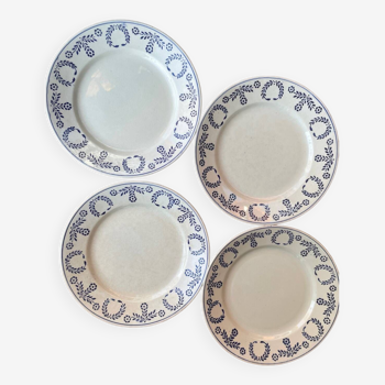 Luneville earthenware plates from 1890