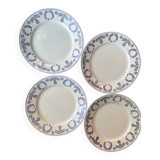 Luneville earthenware plates from 1890