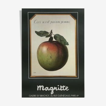 Affiche "Ceci n'est pas une Pomme" René Magritte