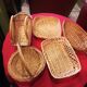 Lot of five baskets wicker
