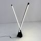 Sistema Flu black floor lamp by Rodolfo Bonetto for Luci Italia, 1980