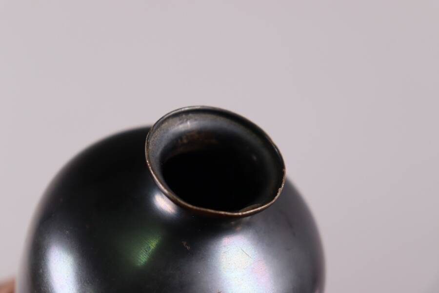 Art Deco brassware vase