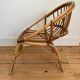 Vintage rattan armchair for children