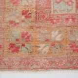 5x9 Red & Cream Antique Vintage Rug 142x267Cm SK 19962