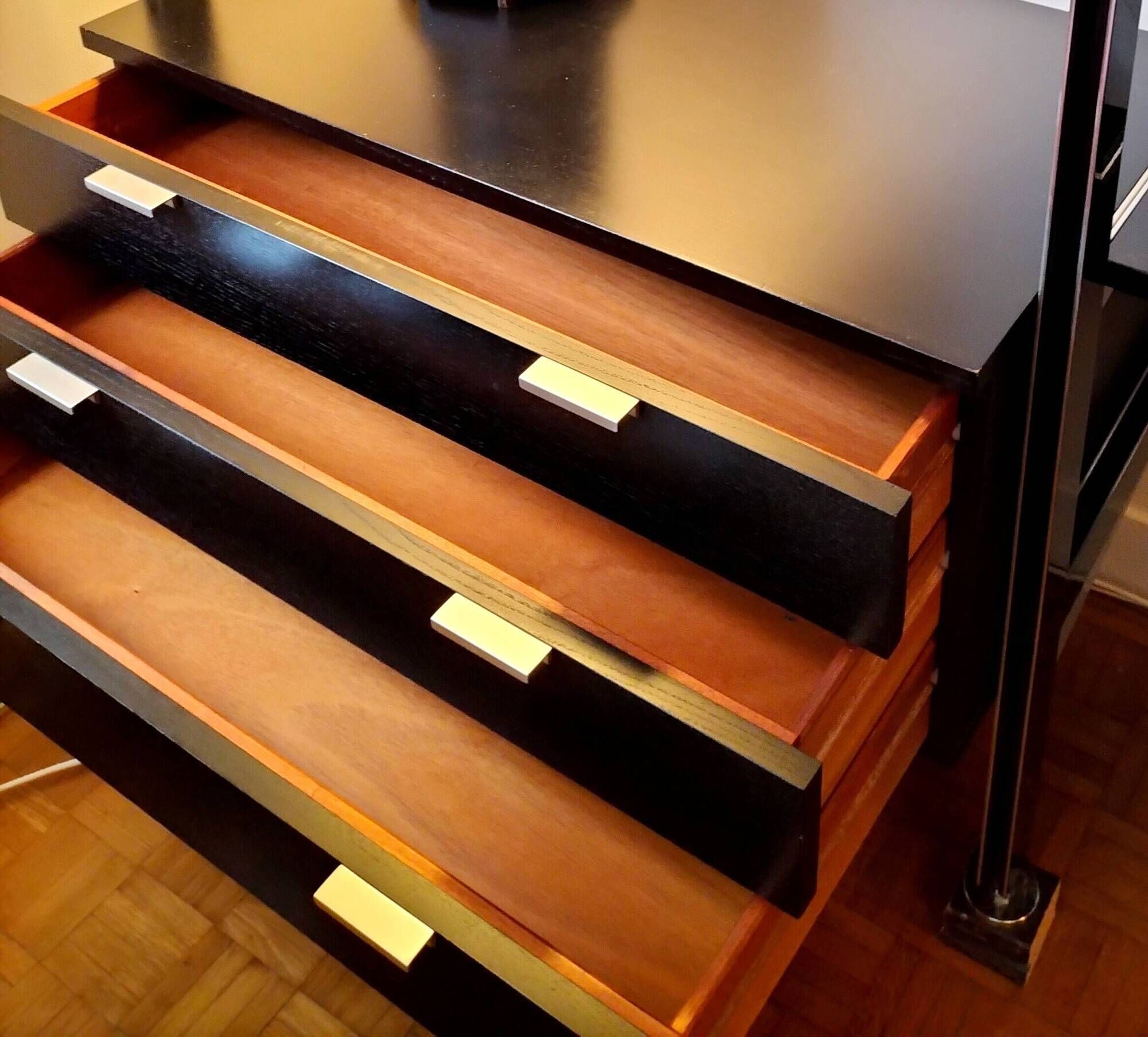 Modular Library CSS by George Nelson, RN Black Ash Finish