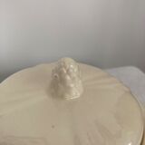 Sugar saucier sarreguemines ivory with gadroons