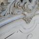 Louis xv style headboard with shabby chic patina