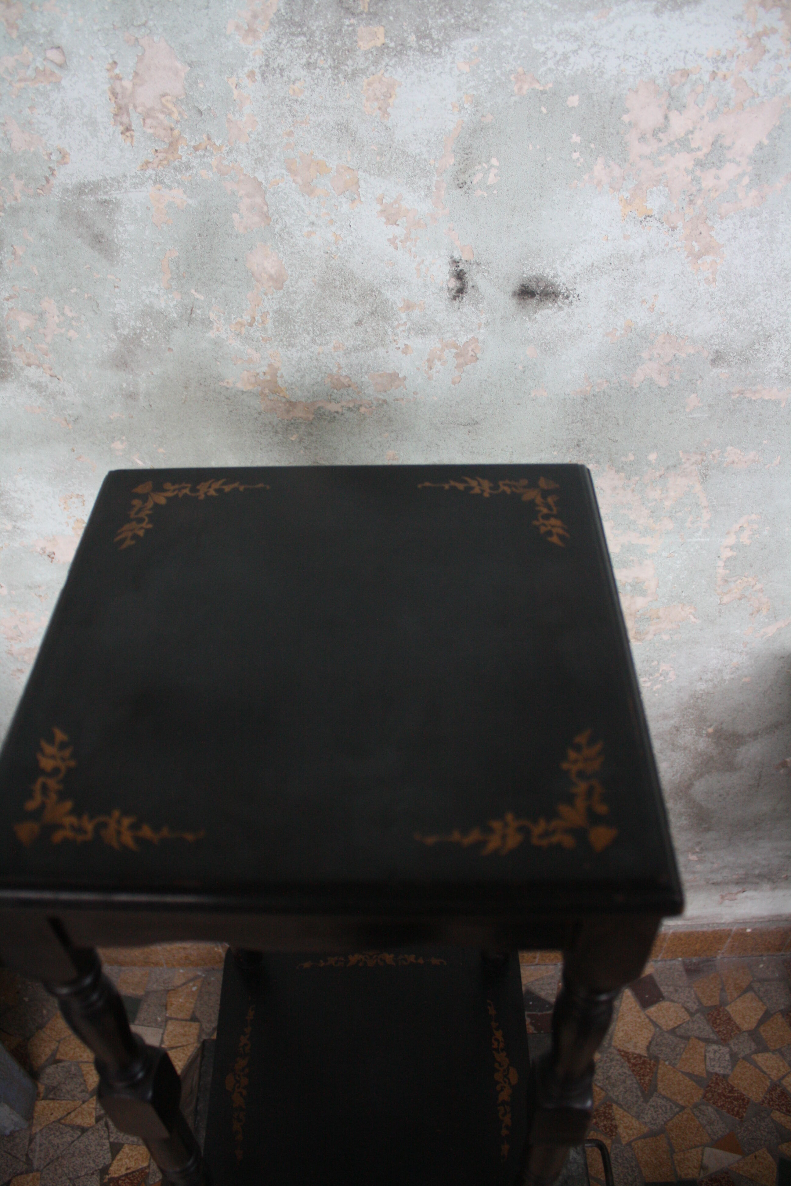 Set Napoleon III wood turned black