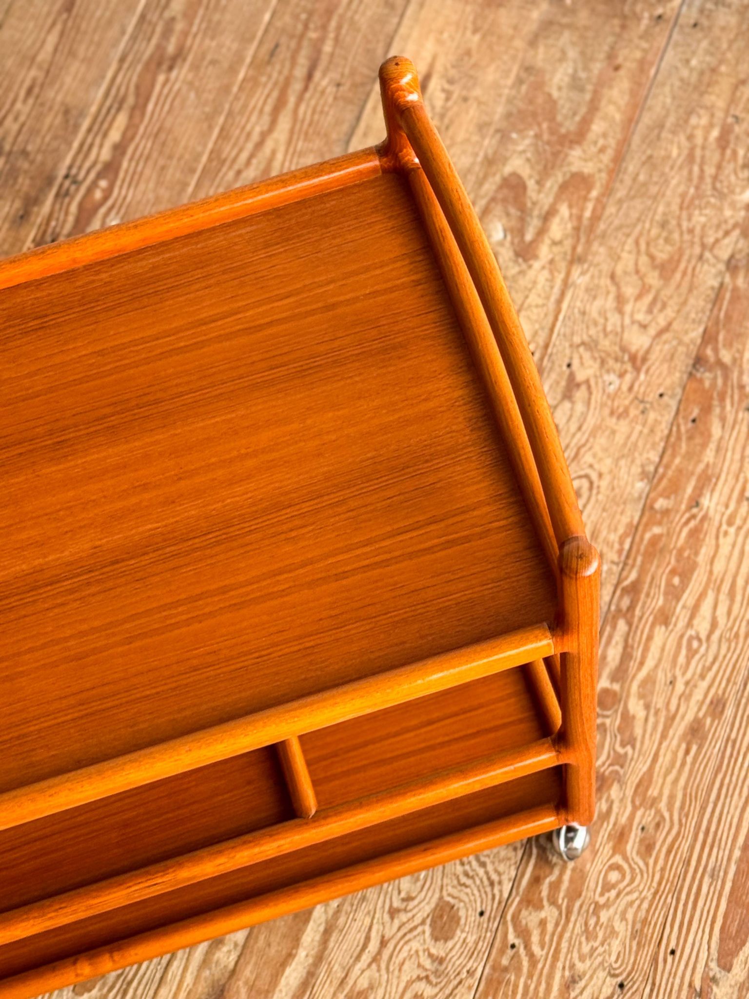 Service trolley and bar Johannes Andersen Silkeborg Denmark Teak
