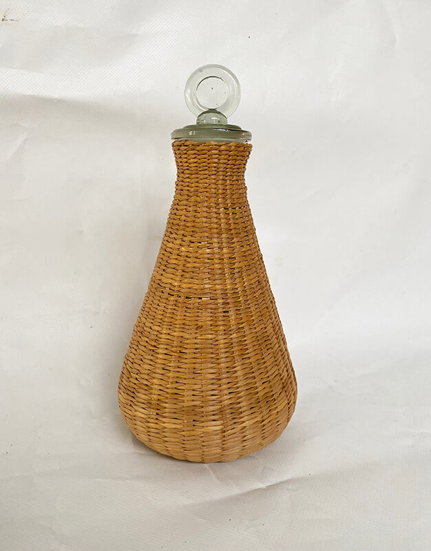 Rattan decanter