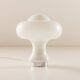 White opaline glass mushroom lamp from Peill & Putzler, Germany 1960s