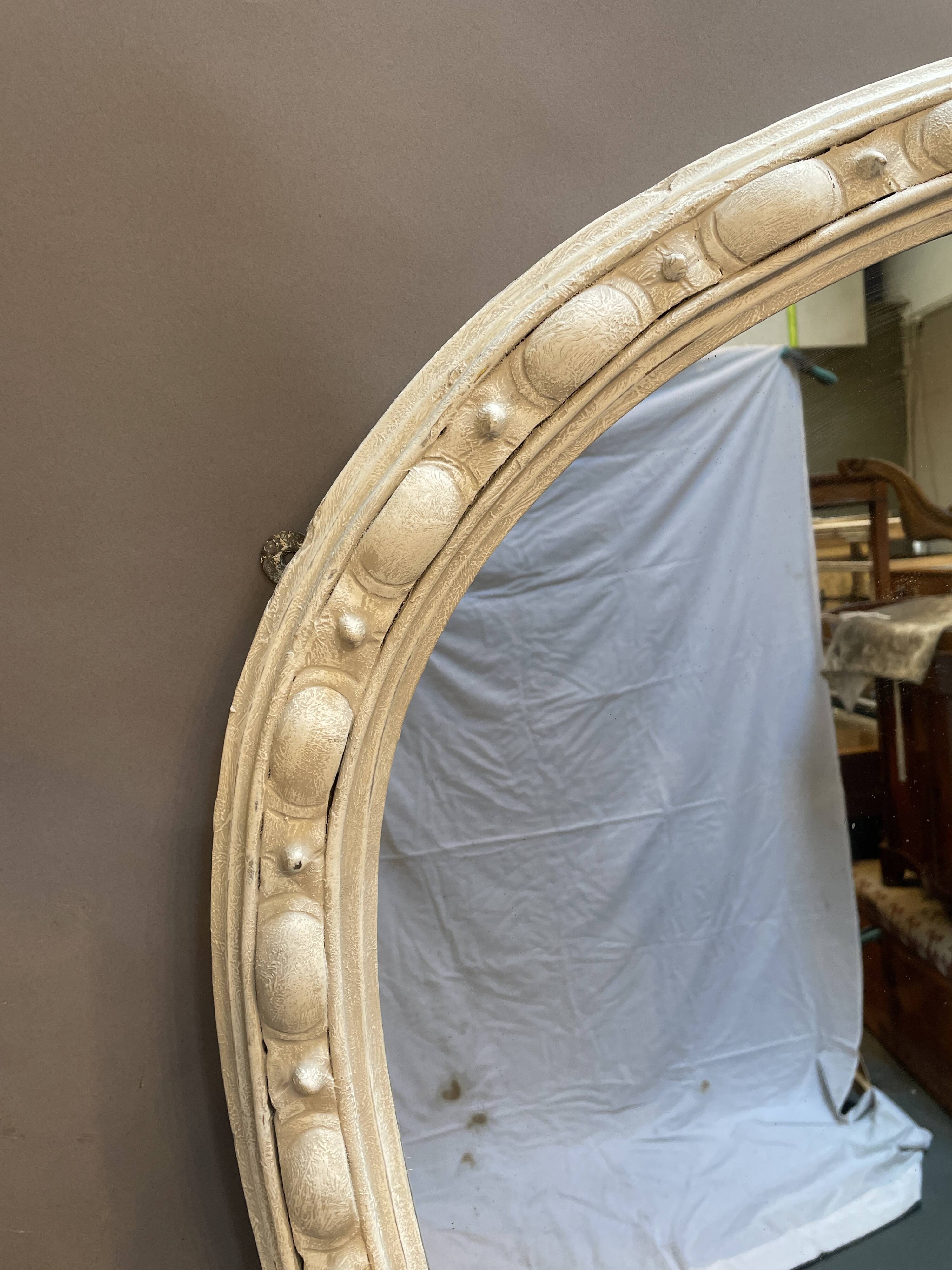 Large C19th Painted Overmantle Mirror